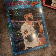 2026 Topps Heritage Chrome Blue Sparkle #217 Christian Walker, Houston Astros