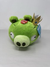 Angry Birds Plush NWT Green King Pig 5  No Sound Commonwealth 2010