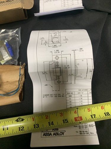 Adams Rite Assa Abloy  electric strike plate 16 AC - Afbeelding 4 van 12