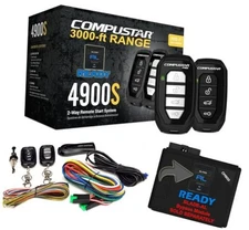 Compustar CS4900-S (4900S) 2-Way Remote Start and Keyless Entry System with 