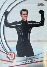 2026 Topps Chrome U.S. Winter Olympic & Paralympic Team Evan Bates 44 USA