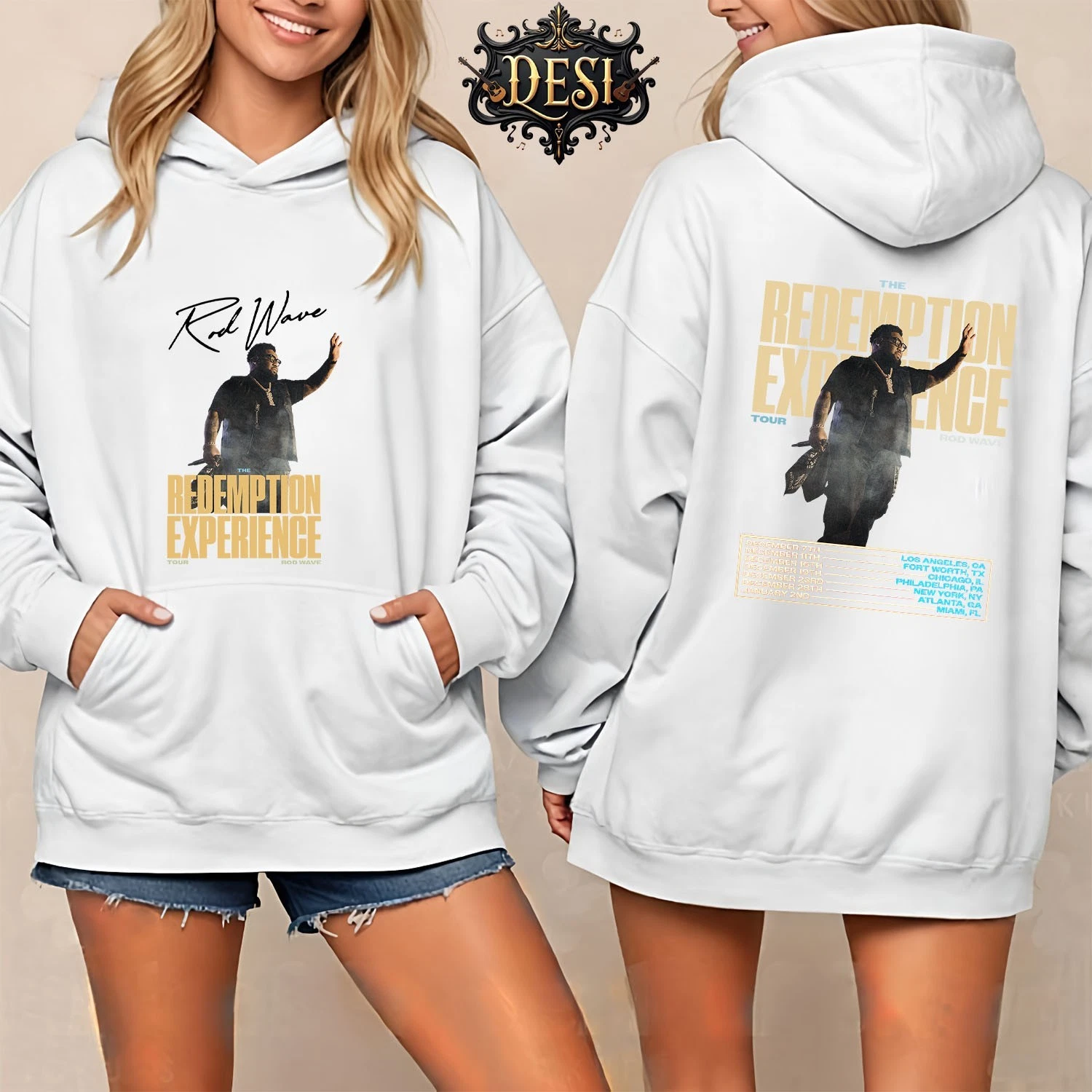 Rod Wave The Redemption Experience Tour 2025 Hoodie