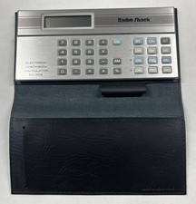 Vintage Working Radio Shack Electronic Checkbook Calculator EC-306 With Case