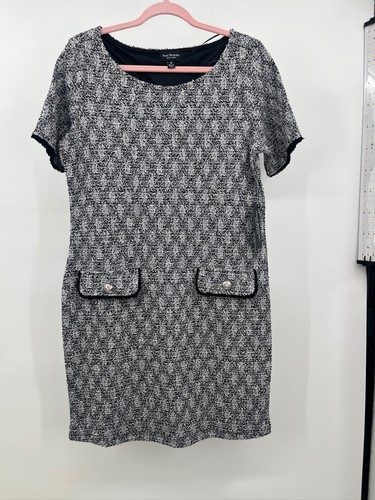 Isaac Mizrahi Live! Abito Camicia Gingham Taglia 14 Nuovo Blu - Foto 1 di 8