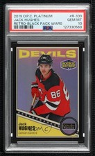 2019-20 O-Pee-Chee Platinum Retro Rookie Black Pack Wars Jack Hughes PSA 10 0n1n