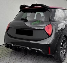 Glanz Schwarz Spoiler Heck Rand Verlängerung für Mini F65 F66 Jcw (Gen 4, 2024