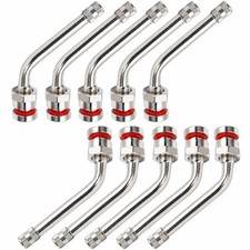 10x Tr545d Truck Tire Valve Stems 60 Bend For 22.5 24.5 Alcoa Wheels