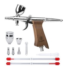 Bucasso Airbrush Kit, Air Brush Spray Gun with 0.3mm/0.5mm/0.8mm Needles/Nozz...