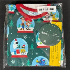 Little Sleepies Disney Pixar Snow Globes Short Sleeves/Pants PJ Set   Size 2T