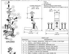 SnapNrack, TopSpeed Original Mount, Clamp Module Only, Qty 16