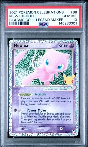 2021 Pokemon CELEBRATIONS MEW EX HOLO 88 CLASSIC PSA 10 GEM MINT