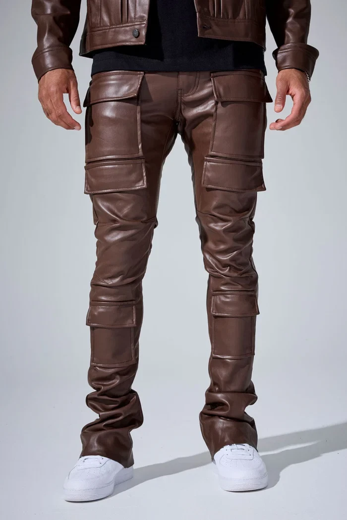 JORDAN CRAIG STACKED "SYIP THRILLER" CARGO PANTS (BROWN)