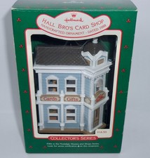 Hallmark Ornament 1988 HALL BRO'S CARD SHOP 5th in Nostalgic Houses Shops H64