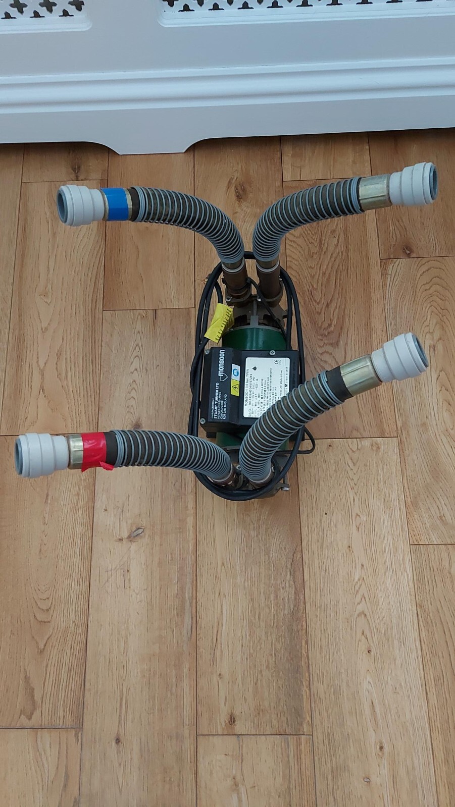 Stuart Turner Monsoon 46078 3.0 Bar Twin Shower Pump eBay