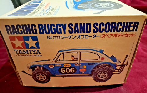 STUPENDO VINTAGE RARO RACING BUGGY SAND SCORCHR 1/10 BODY PARTS SET MODELLO IN SCATOLA - Foto 5 di 15