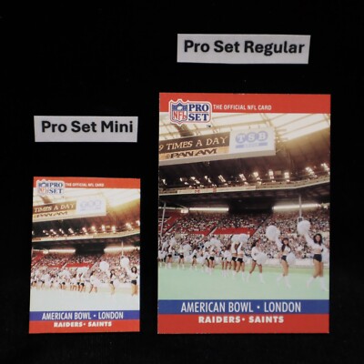 1990 New Orleans Saints Win American Bowl Pro Set Mini #781 .. See Description