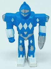 Soma Sonic Ranger Warrior blue w/ white diamond 2" tall vintage robot figurine