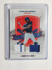 2021 Panini Chronicles America's Pastime Dual Swatches Blue /99 Amed Rosario #69