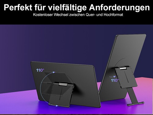 Backpack Portable Monitor, UPERFECT USB C Display 15.6 Inch 1920*1080 Full HD US - Picture 9 of 20