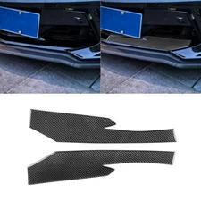 For Corvette C8 2020-2024 Real Carbon Fiber Car Exterior Front Lip Cover Trim