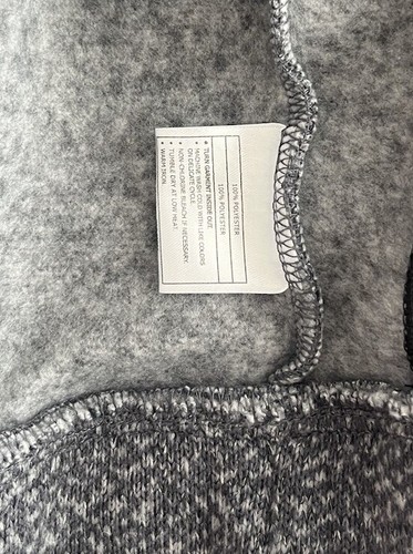 Ariat Contender Equestrian Fleece Grey Asymmetrical Jacket Zip Up X-Small XS - Picture 7 of 7