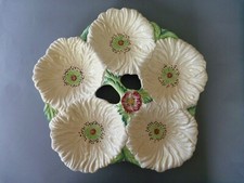 Carlton Ware Poppy Dish Hors D'oeuvre Serving Platter Tray 5 Yellow Bowls 13.5"