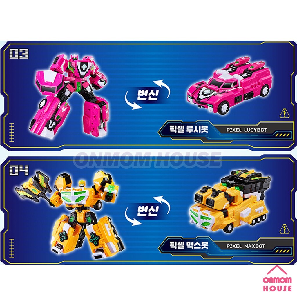 Miniforce Pixelpower PIXEL HYPER KING Transformer Robot 4 in