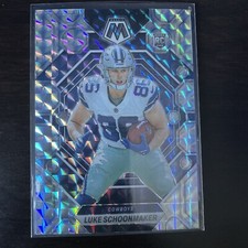 2023 Panini Mosaic Luke Schoonmaker #344 RC Rookie Silver Mosaic Prizm Cowboys