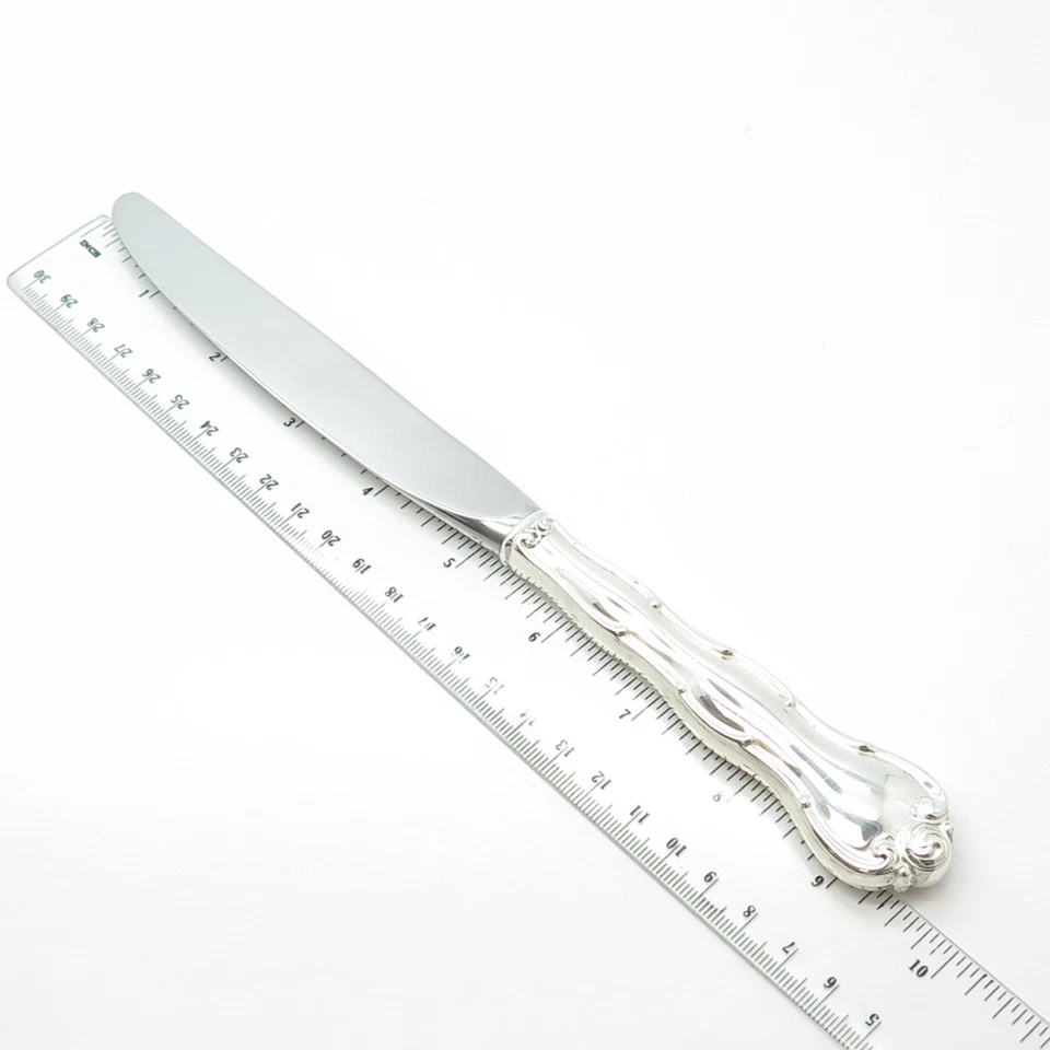 Cuchillo hueco Gorham Rondo 1951 vintage de plata de ley 925 y acero inoxidable Foto 3 de 4