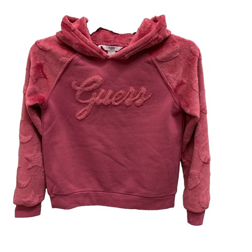 Felpa Con Logo GUESS French Terry Organica - Bianco Taglia 14 Per Ragazze - Foto 2