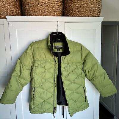 Eddie Bauer goose down puffer women s large great condition
