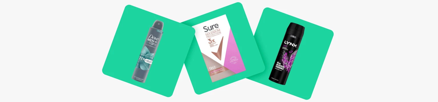 Up to 60% off deodorant