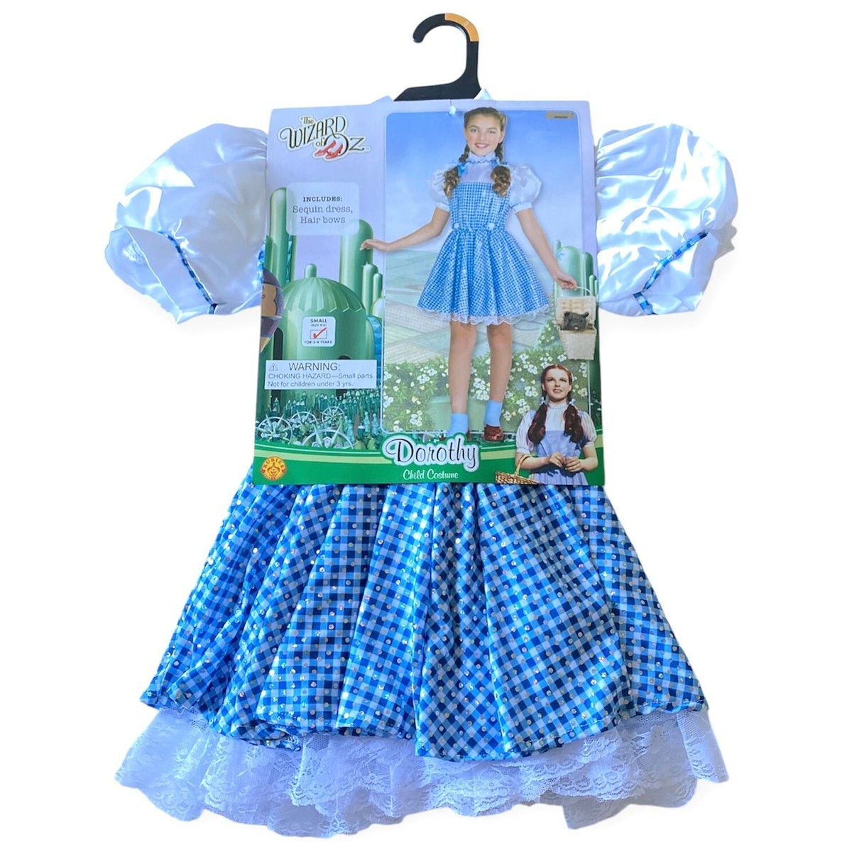 Girls THE WIZARD OF OZ DOROTHY Dress HALLOWEEN COSTUME Small 4-6 Rubies  Sequins | eBay
