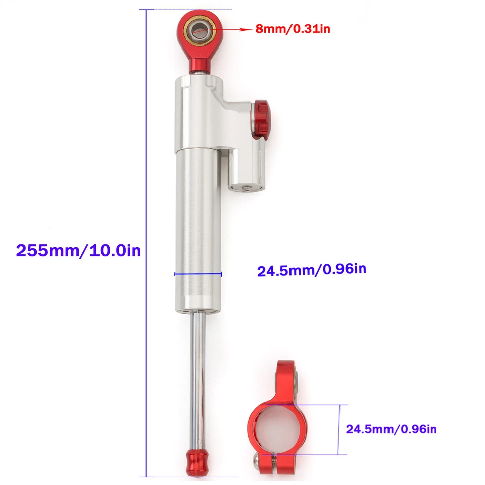 Kit de soporte amortiguador estabilizador de dirección para scooter eléctrico Dualtron 2 3 Thunder Foto 2 de 4