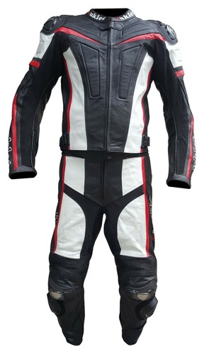 Tuta di pelle da per moto divisibile in due pezzi giacca e pantalone APW |  eBay