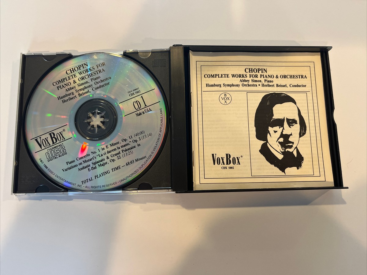 Chopin: Complete Works for Piano and Orchestra (2 CD boxed set) | eBay