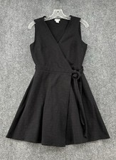 J. By J Crew Ponte Wrap Dress Women’s XS Black Sleeveless