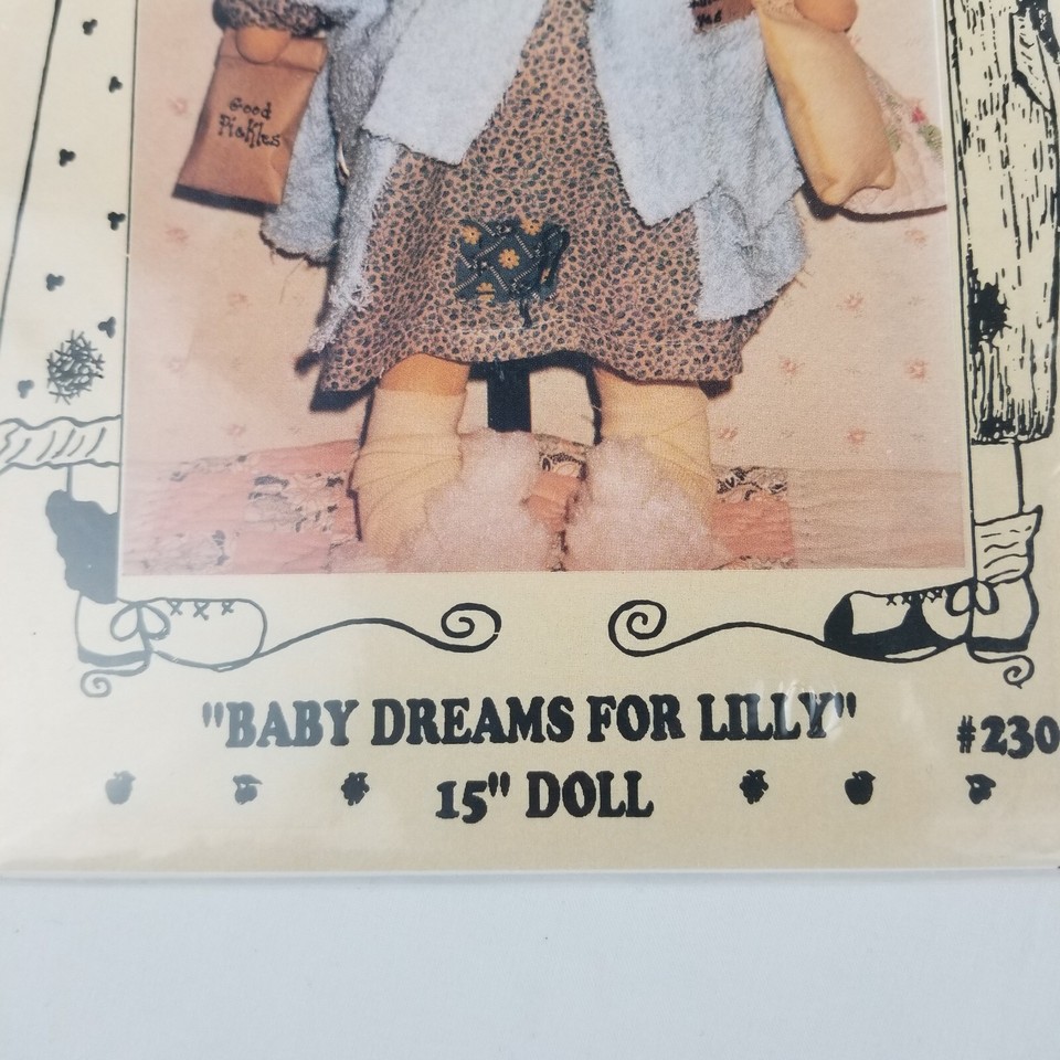Vintage Sweet Sugar Ragtown Baby Dreams For Lilly Doll Sewing Pattern