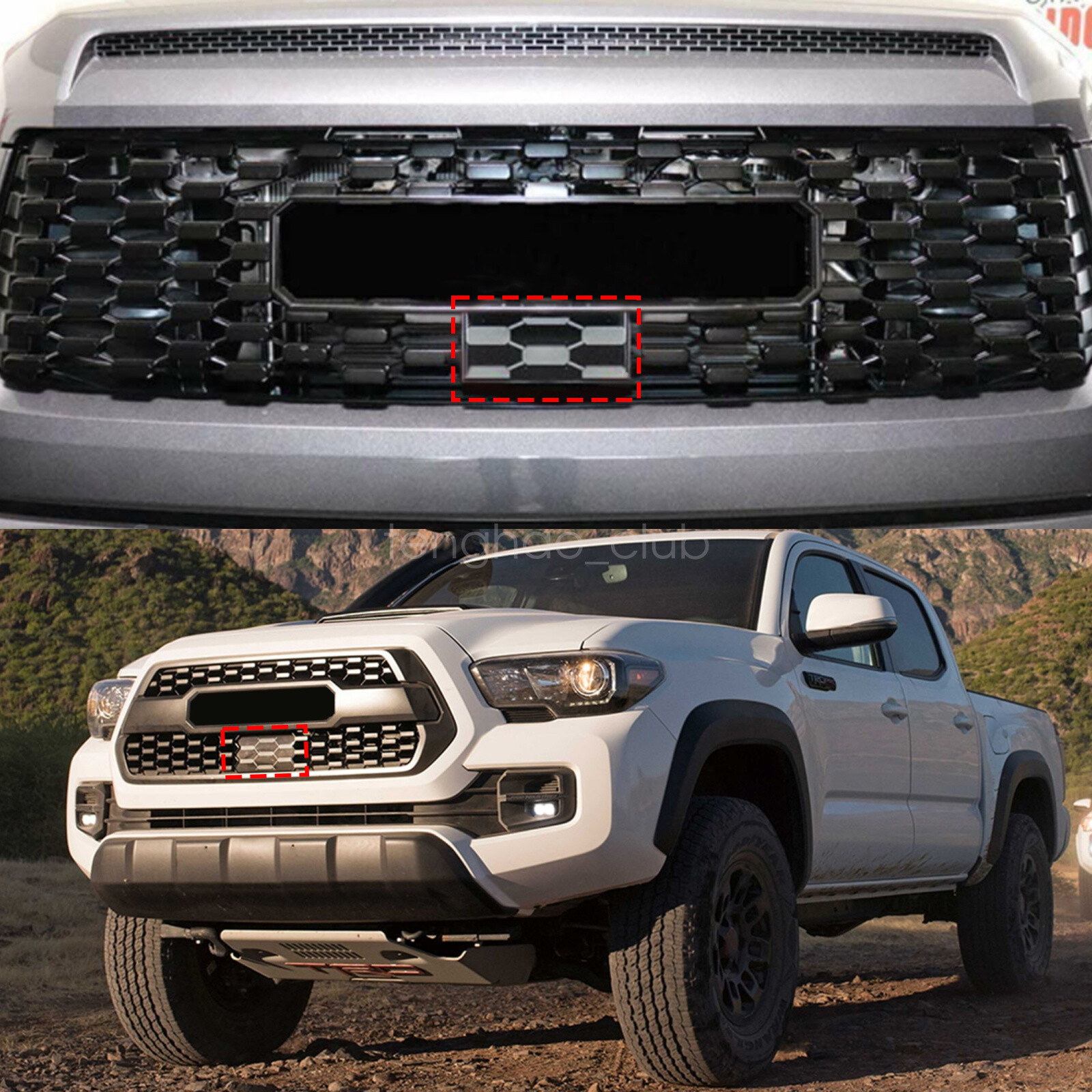 Grill Garnish Sensor Cover Fits 2018 2019 2020 2021 Toyota Tundra TRD ...