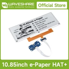 Waveshare 10.85inch E-Paper Display, E-ink Display 1360×480 Black/White, SPI