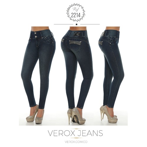 Verox Jeans colombianos Butt Lifter fajas colombianas Jeans Levanta Cola  2214 | eBay