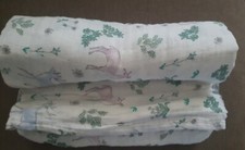 Aden  Anais NEW Baby Blanket Muslin Cotton Swaddle Deer flowers woodland 44"