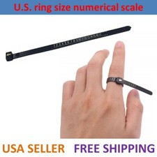 Ring Sizer Measure Tool Gauge Plastic Size Finder Reusable US 1-17 US seller