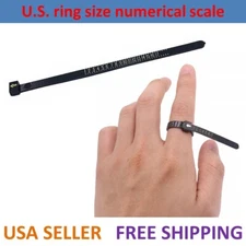 Ring Sizer Measure Tool Gauge Plastic Size Finder Reusable US 1-17 US seller