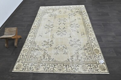Oushak Türkisch Vintage Teppich 5x8 Kelim Rug Anatolisch Handarbeit Boho Deko...