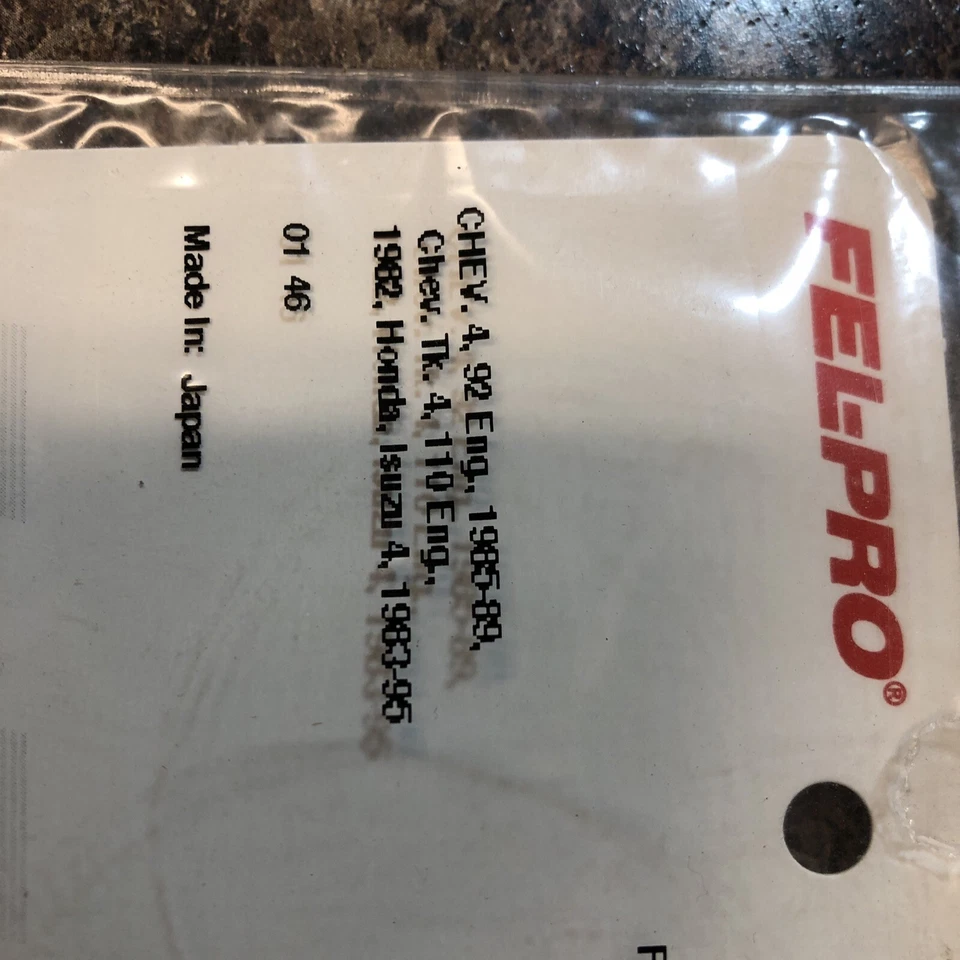 Junta para Chev NOS Fel-Pro 60554 4, 92 Eng., 1985-89 F+S! Foto 3 de 4