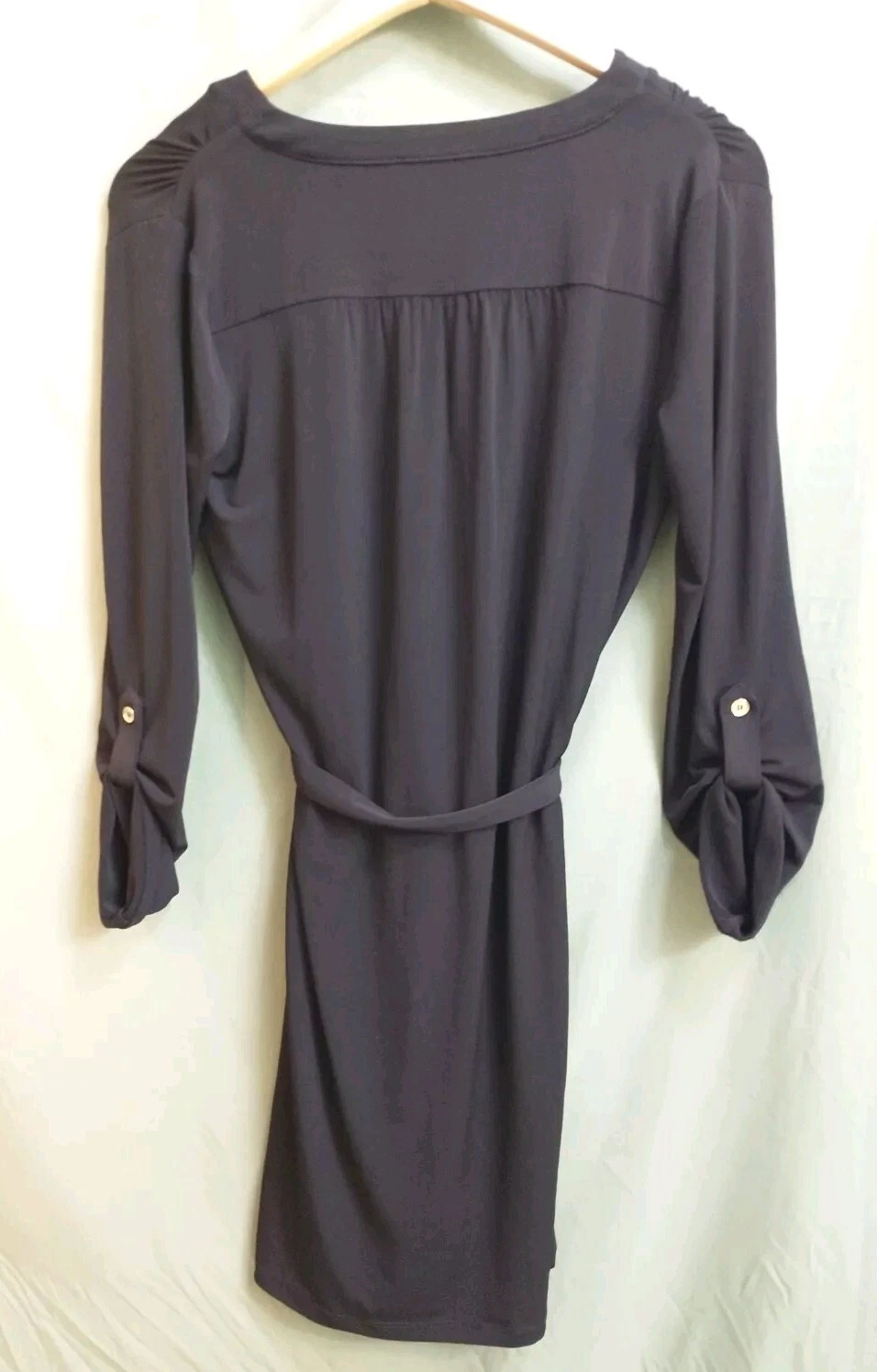 Abito donna Michael Kors con lacci a catena nero taglia P S B 