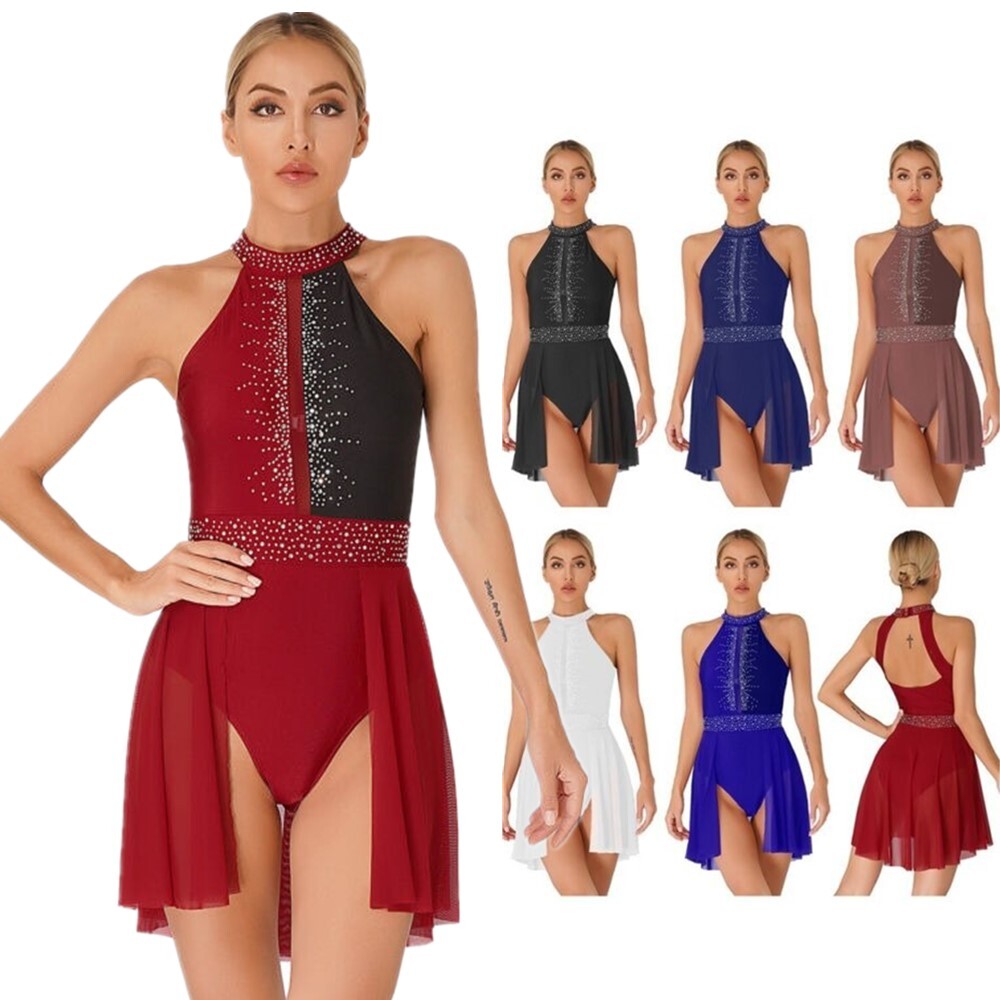 red halter mermaid prom dress Mermaid V Neck Backless Backless Prom Dresses with Slit Halter Red Formal Evening Gowns main image 1