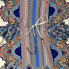 Lucy And Laurel Anthropologie Multicolored Mini Dress Size 6 Paisley Boho Hippie