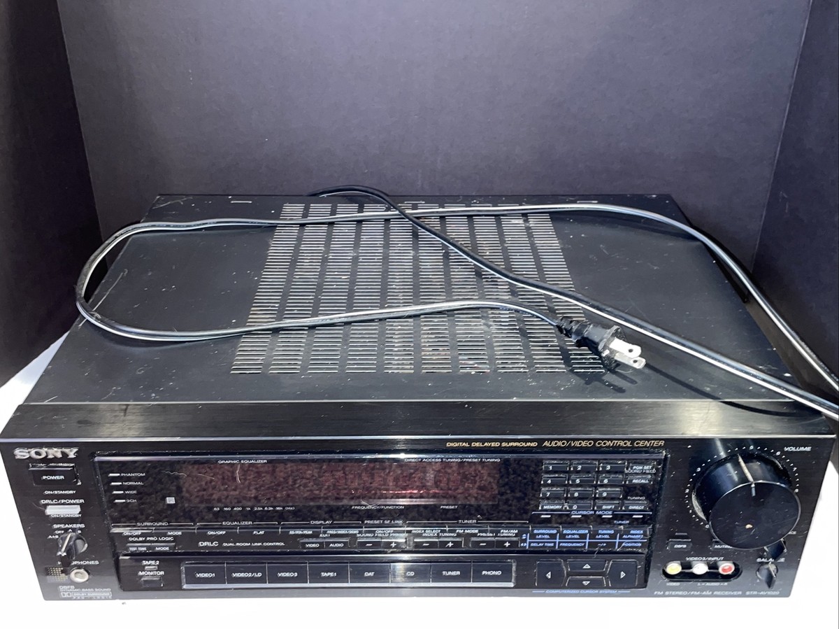 Sony STR-AV1020 FM Stereo / FM-AM Receiver - No Remote - Read